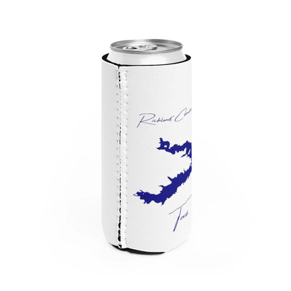Texas  Richland-Chambers  Reservoir  Slim  Can  Koozie  all  position  view  from  right  white.webp