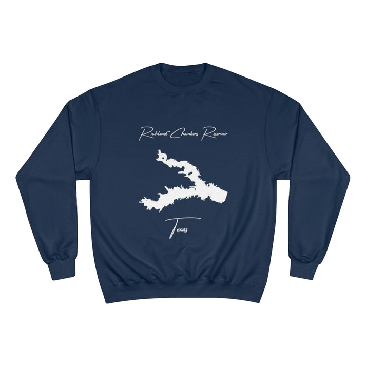 Texas  Richland-Chambers  Reservoir  Sweatshirt  front  position  view  from  front  navy.webp