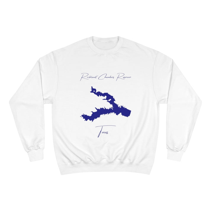 Texas  Richland-Chambers  Reservoir  Sweatshirt  front  position  view  from  front  white.webp