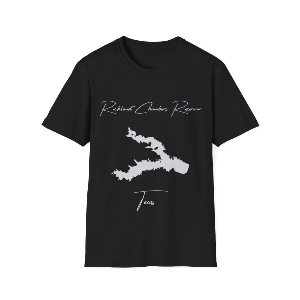 Texas  Richland-Chambers  Reservoir  T-shirt  front  position  view  from  front  black.webp