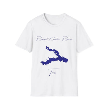 Texas  Richland-Chambers  Reservoir  T-shirt  front  position  view  from  front  white.webp