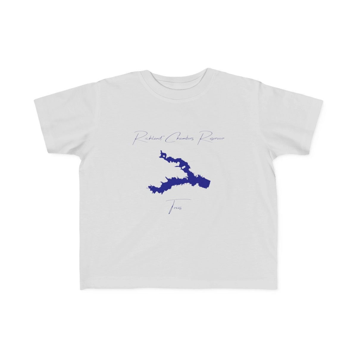 Texas  Richland-Chambers  Reservoir  Toddler  T-shirt  front  position  view  from  front  silver.webp