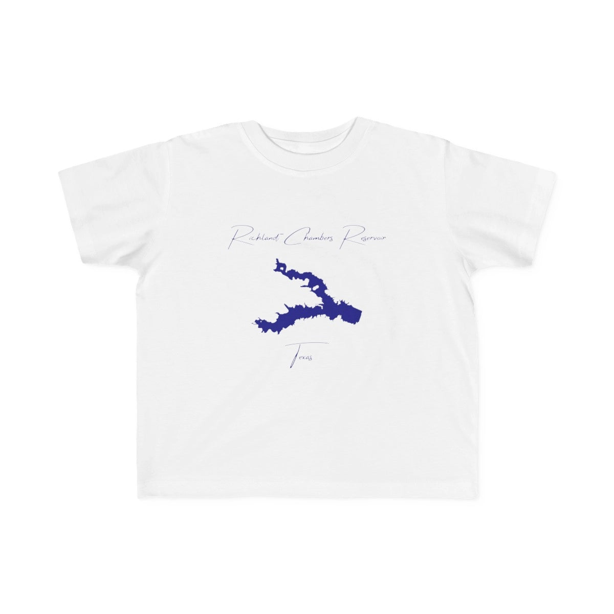 Texas  Richland-Chambers  Reservoir  Toddler  T-shirt  front  position  view  from  front  white.webp