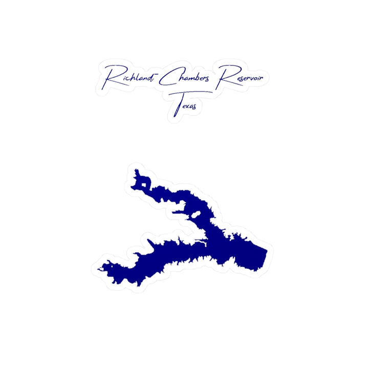 Texas  Richland-Chambers  Reservoir  Vinyl  Decal  other  position  view  from  front  4  x  6.webp