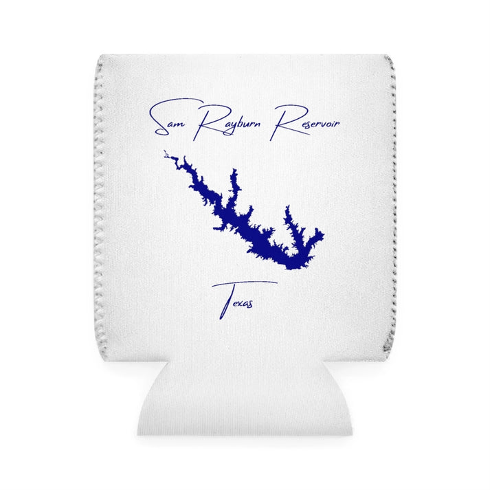 Texas  Sam  Rayburn  Reservoir  Can  Koozie  front  position  view  from  front-1  white.webp