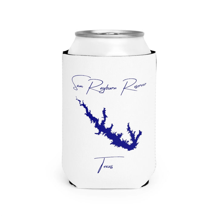 Texas  Sam  Rayburn  Reservoir  Can  Koozie  front  position  view  from  front-2  white.webp