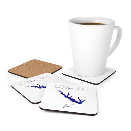 Texas  Sam  Rayburn  Reservoir  Coaster  Set  front  position  view  from  context-1  3.75  x  3.75.webp