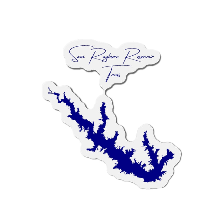 Texas  Sam  Rayburn  Reservoir  Die  Cut  Magnet  front  position  view  from  front  4  x  4.webp