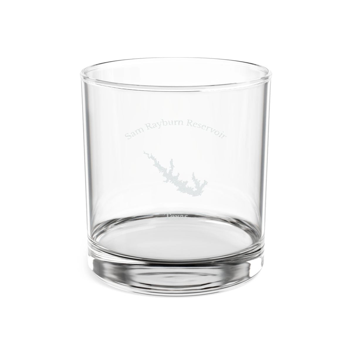 Texas  Sam  Rayburn  Reservoir  Engraved  Whiskey  Glass  other  position  view  from  front  10.5oz.webp