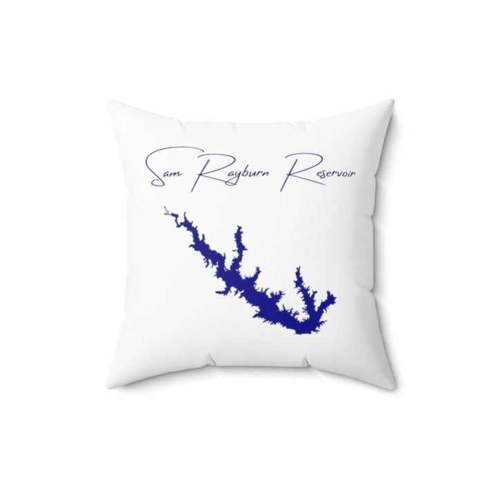 Texas  Sam  Rayburn  Reservoir  Pillow  front  position  view  from  back  16  x  16.webp