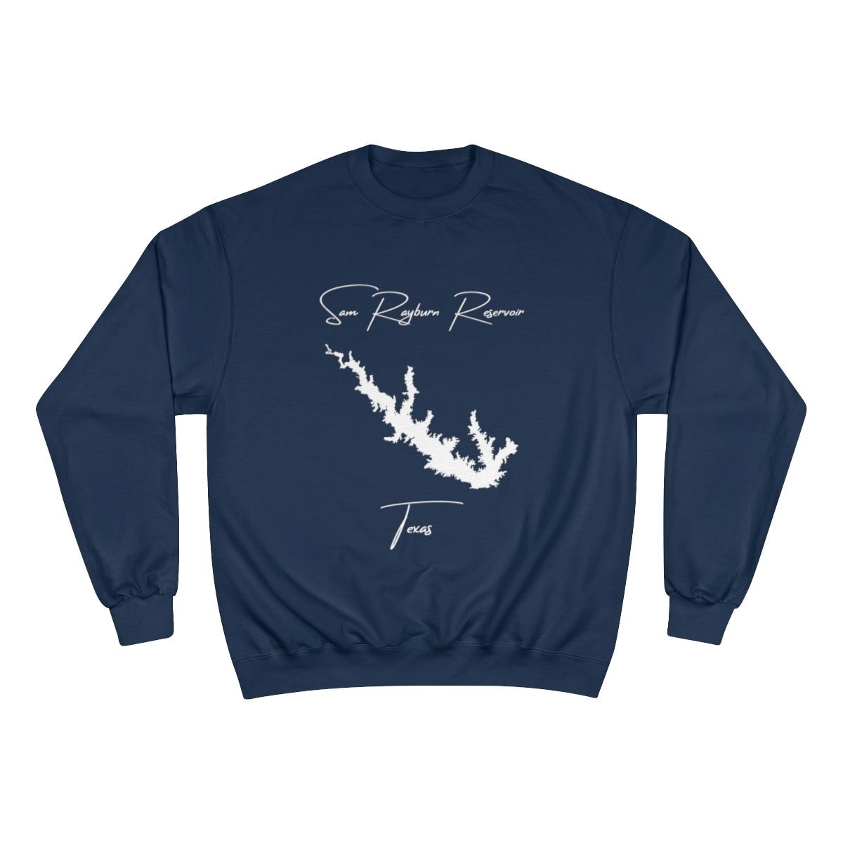 Texas  Sam  Rayburn  Reservoir  Sweatshirt  front  position  view  from  front  navy.webp