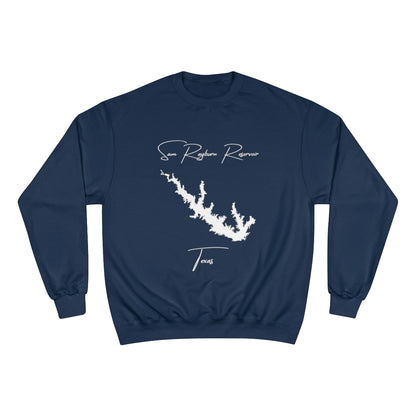 Texas  Sam  Rayburn  Reservoir  Sweatshirt  front  position  view  from  front  navy.webp