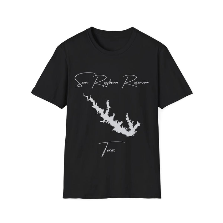 Texas  Sam  Rayburn  Reservoir  T-shirt  front  position  view  from  front  black.webp