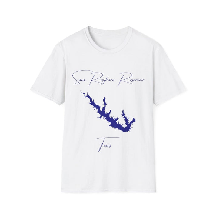 Texas  Sam  Rayburn  Reservoir  T-shirt  front  position  view  from  front  white.webp
