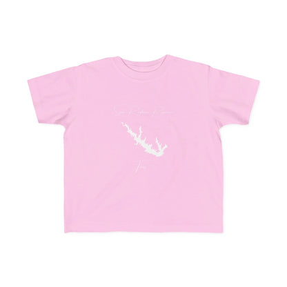 Texas  Sam  Rayburn  Reservoir  Toddler  T-shirt  front  position  view  from  front  pink.webp