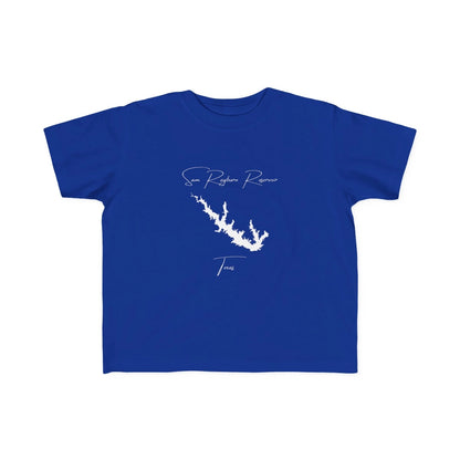Texas  Sam  Rayburn  Reservoir  Toddler  T-shirt  front  position  view  from  front  royal.webp