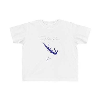 Texas  Sam  Rayburn  Reservoir  Toddler  T-shirt  front  position  view  from  front  white.webp