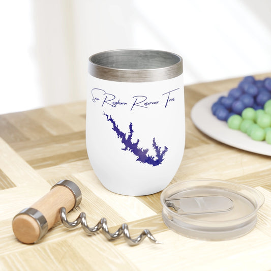 Texas  Sam  Rayburn  Reservoir  Wine  Tumbler  other  position  view  from  context  white.webp