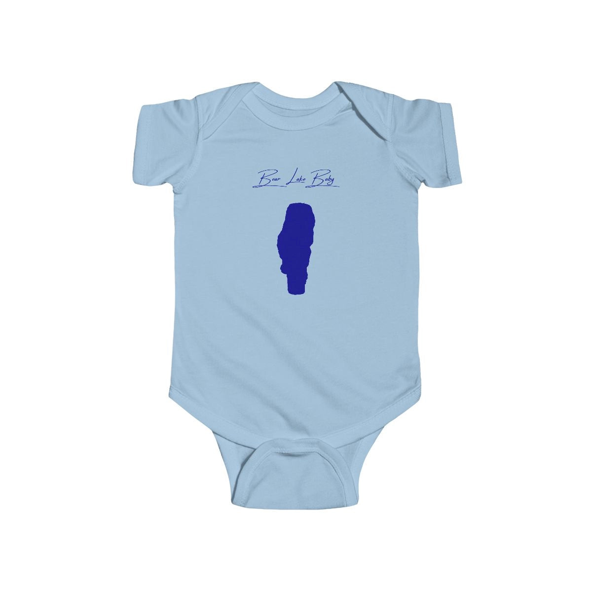 Utah  Bear  Lake  Onesie  front  position  view  from  front  light  blue.webp