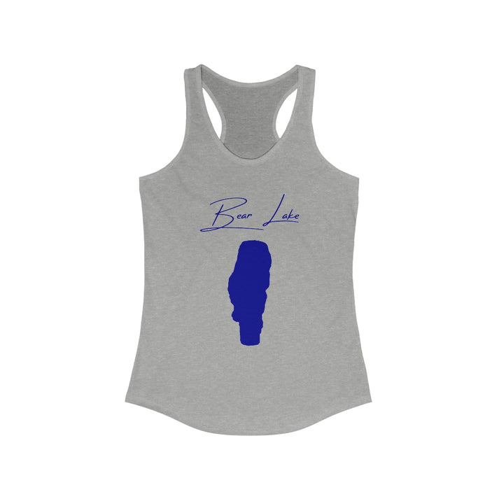 Utah  Bear  Lake  Racerback-Tank  front  position  view  from  front  heather  grey.webp