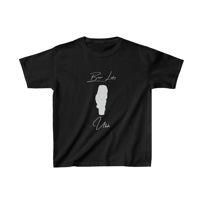 Utah  Bear  Lake  Youth  T-shirt  front  position  view  from  front  black.webp