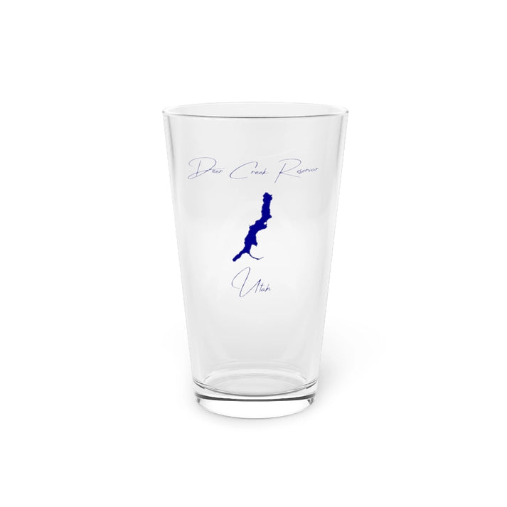 Utah  Deer  Creek  Reservoir  16oz  Pint  Glass  front  position  view  from  front  16oz.webp