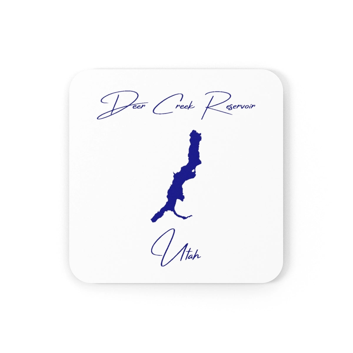Utah  Deer  Creek  Reservoir  Coaster  Set  front  position  view  from  front  3.75  x  3.75.webp