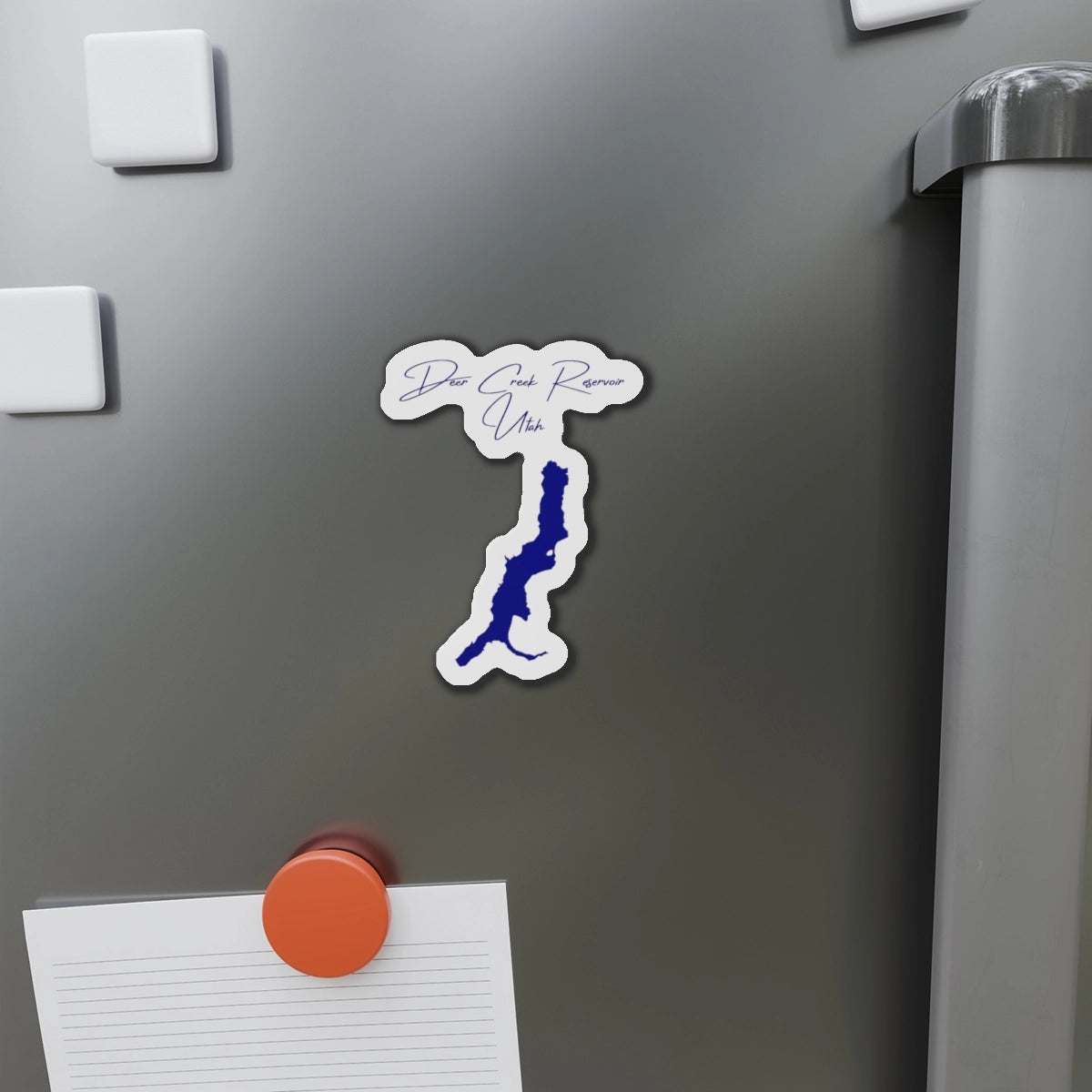 Utah  Deer  Creek  Reservoir  Die  Cut  Magnet  front  position  view  from  context-1  4  x  4.webp