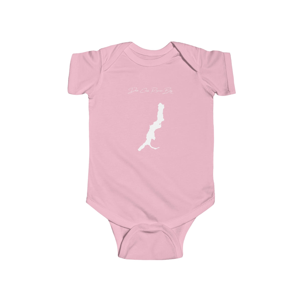 Utah  Deer  Creek  Reservoir  Onesie  front  position  view  from  front  pink.webp