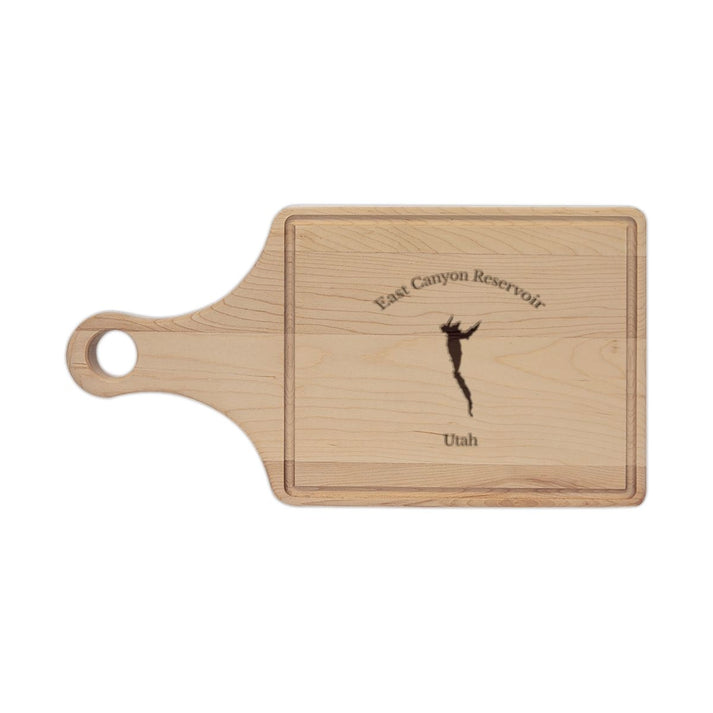 Utah  East  Canyon  Reservoir  Engraved  Cutting  Board  front  position  view  from  front  maple.webp