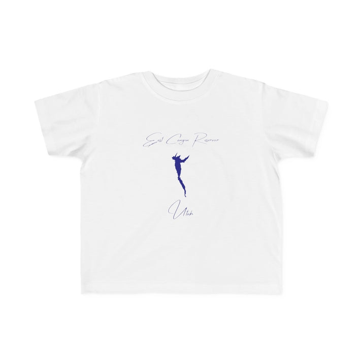 Utah  East  Canyon  Reservoir  Toddler  T-shirt  front  position  view  from  front  white.webp