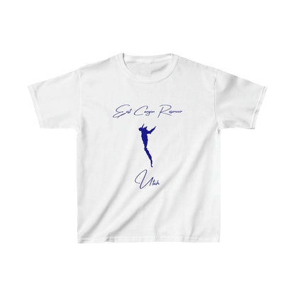 Utah  East  Canyon  Reservoir  Youth  T-shirt  front  position  view  from  front  white.webp
