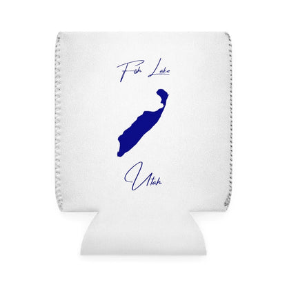 Utah  Fish  Lake  Can  Koozie  front  position  view  from  front-1  white.webp