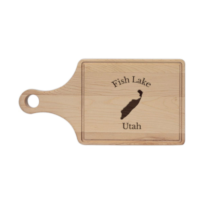 Utah  Fish  Lake  Engraved  Cutting  Board  front  position  view  from  front  maple.webp