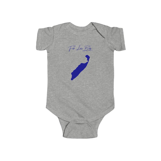 Utah  Fish  Lake  Onesie  front  position  view  from  front  heather.webp