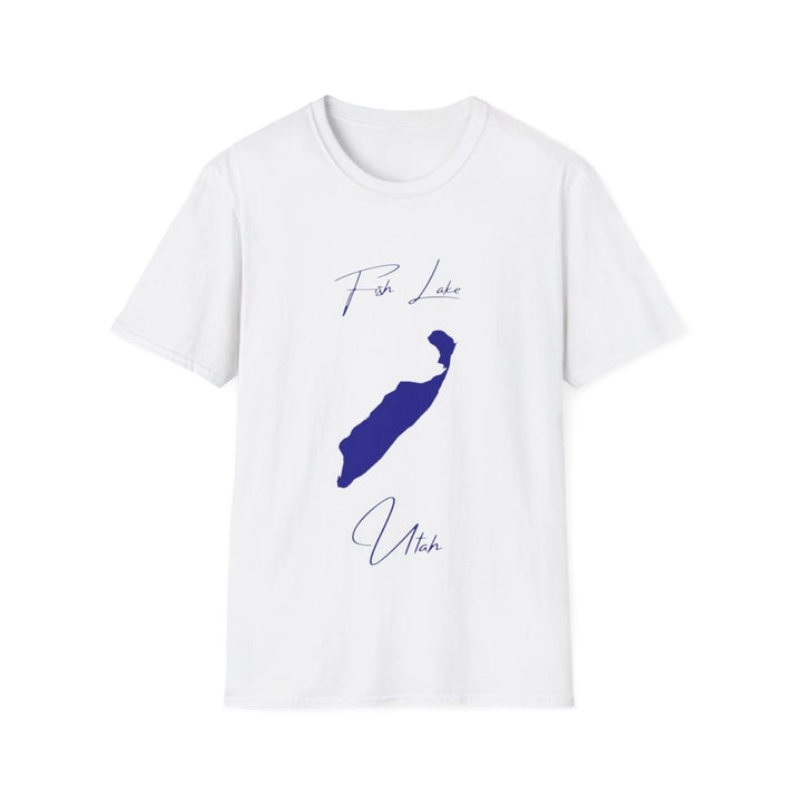 Utah  Fish  Lake  T-shirt  front  position  view  from  front  white.webp