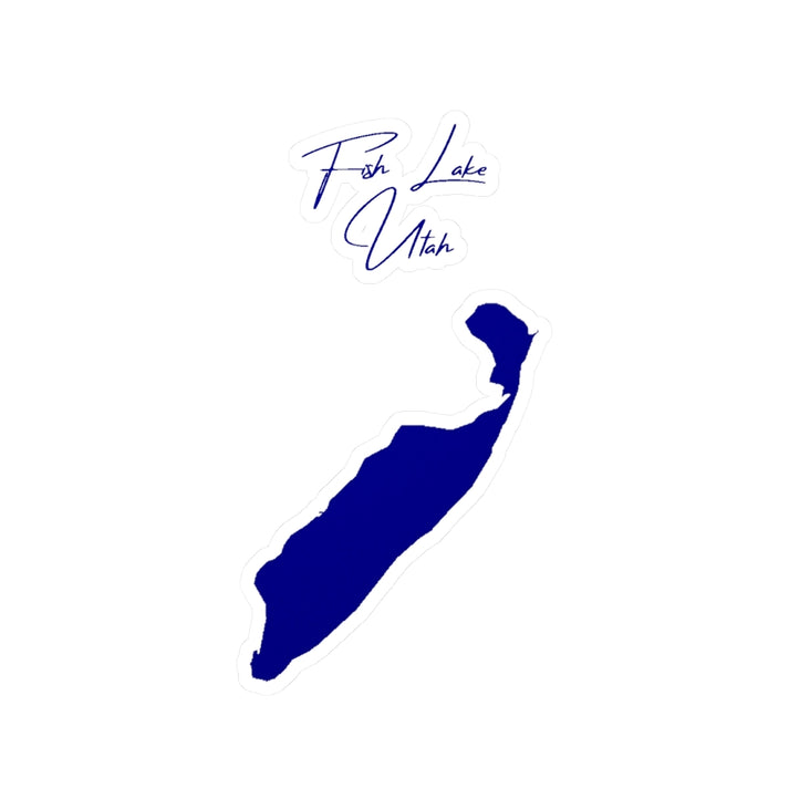 Utah  Fish  Lake  Vinyl  Decal  other  position  view  from  front  4  x  6.webp