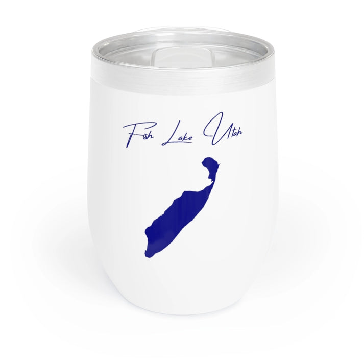 Utah  Fish  Lake  Wine  Tumbler  front  position  view  from  front  white.webp