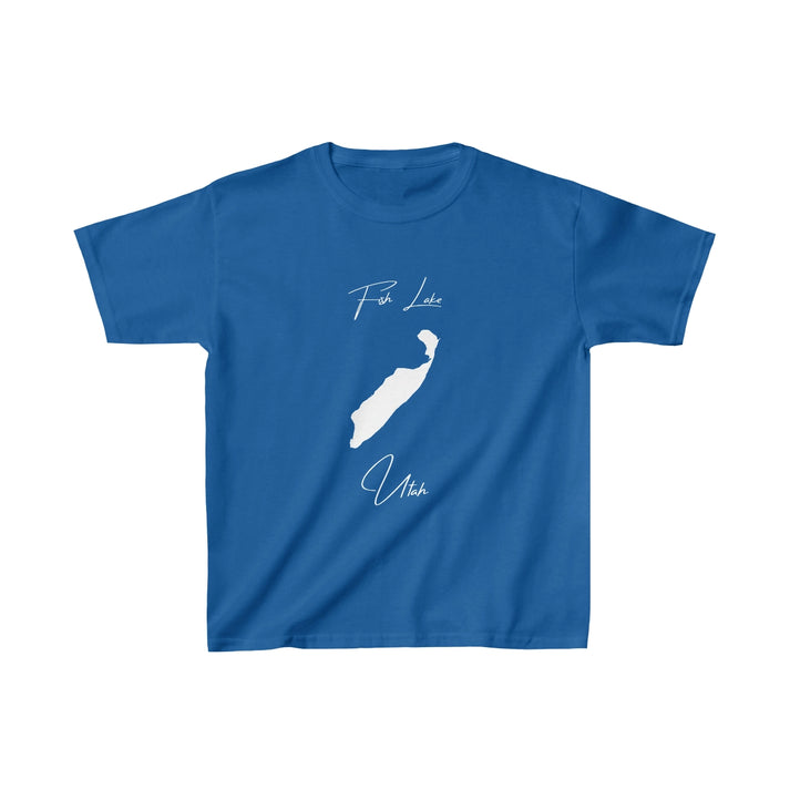Utah  Fish  Lake  Youth  T-shirt  front  position  view  from  front  royal.webp