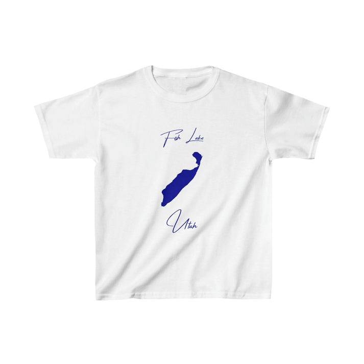 Utah  Fish  Lake  Youth  T-shirt  front  position  view  from  front  white.webp