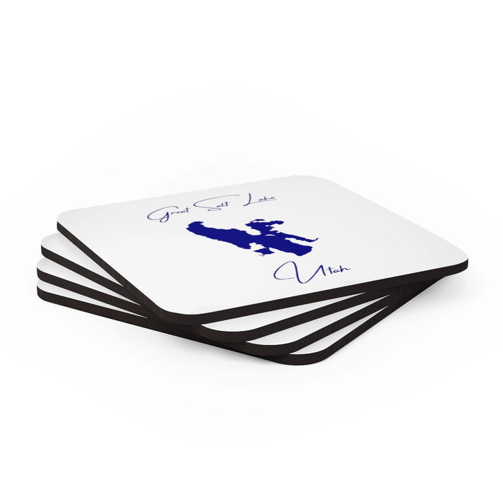 Utah  Great  Salt  Lake  Coaster  Set  front  position  view  from  stacked  3.75  x  3.75.webp