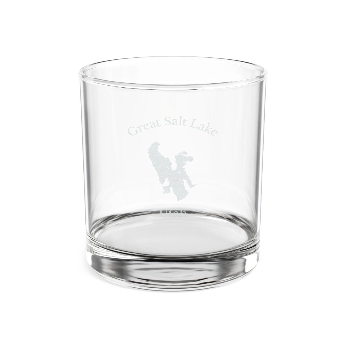 Utah  Great  Salt  Lake  Engraved  Whiskey  Glass  other  position  view  from  front  10.5oz.webp