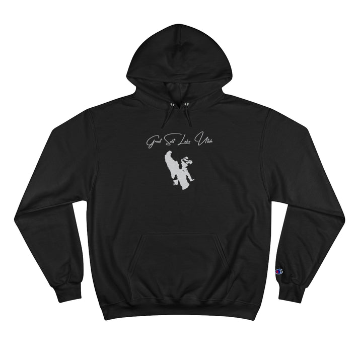 Utah  Great  Salt  Lake  Hoodie  front  position  view  from  front  black.webp