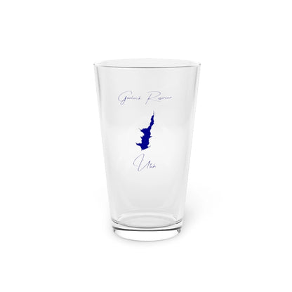 Utah  Gunlock  Reservoir  16oz  Pint  Glass  front  position  view  from  front  16oz.webp