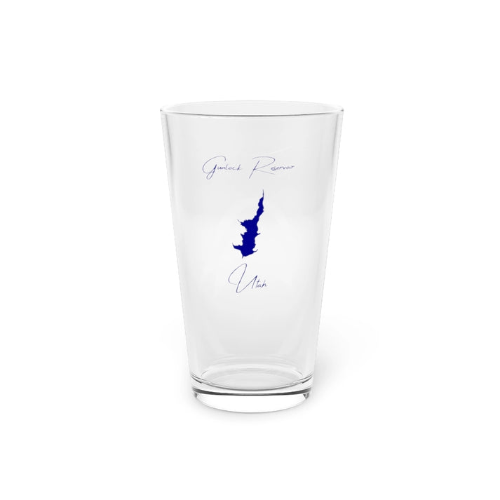 Utah  Gunlock  Reservoir  16oz  Pint  Glass  front  position  view  from  front  16oz.webp
