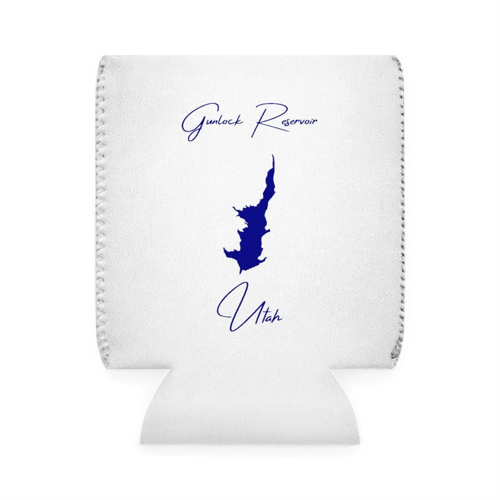 Utah  Gunlock  Reservoir  Can  Koozie  front  position  view  from  front-1  white.webp