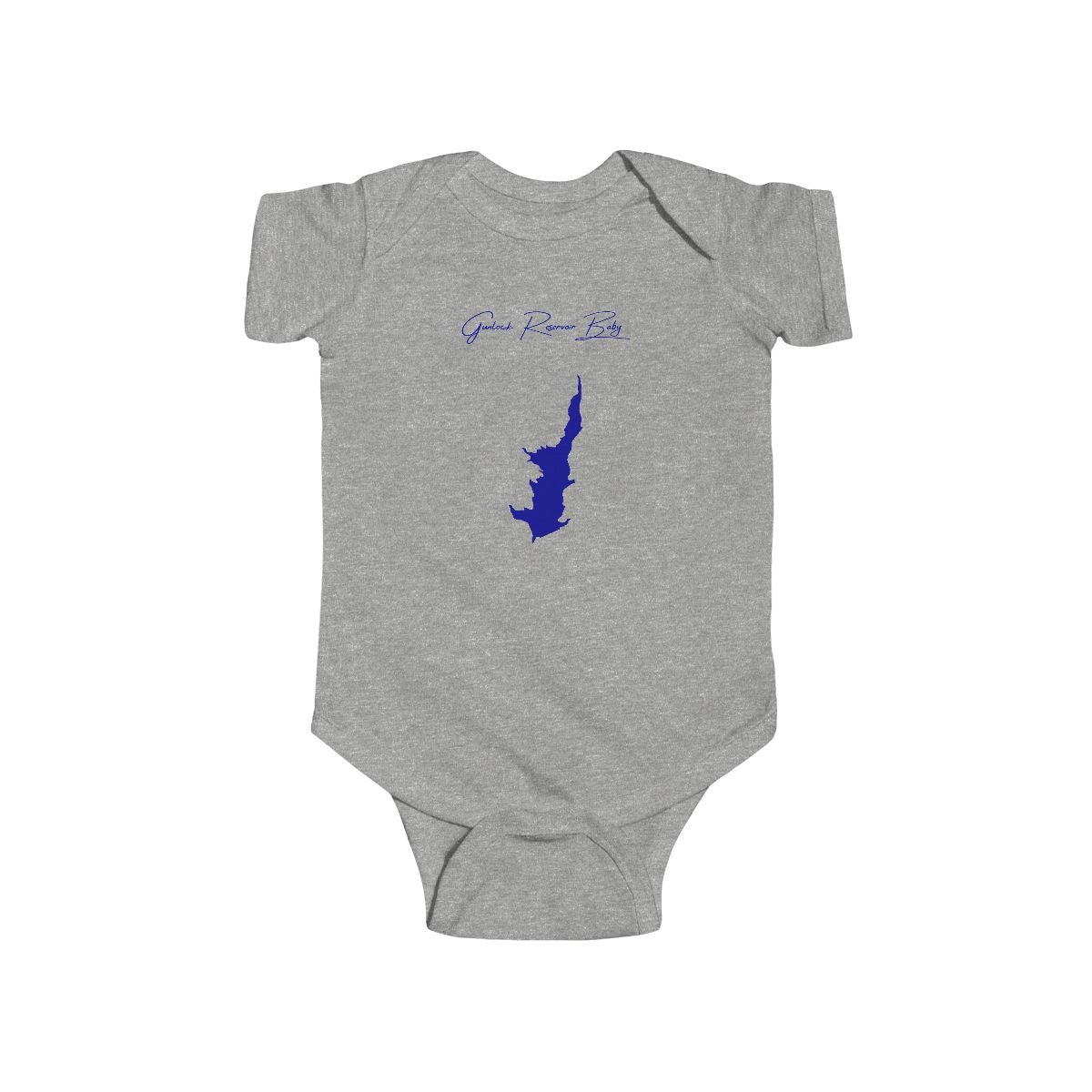 Utah  Gunlock  Reservoir  Onesie  front  position  view  from  front  heather.webp