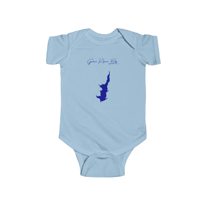 Utah  Gunlock  Reservoir  Onesie  front  position  view  from  front  light  blue.webp