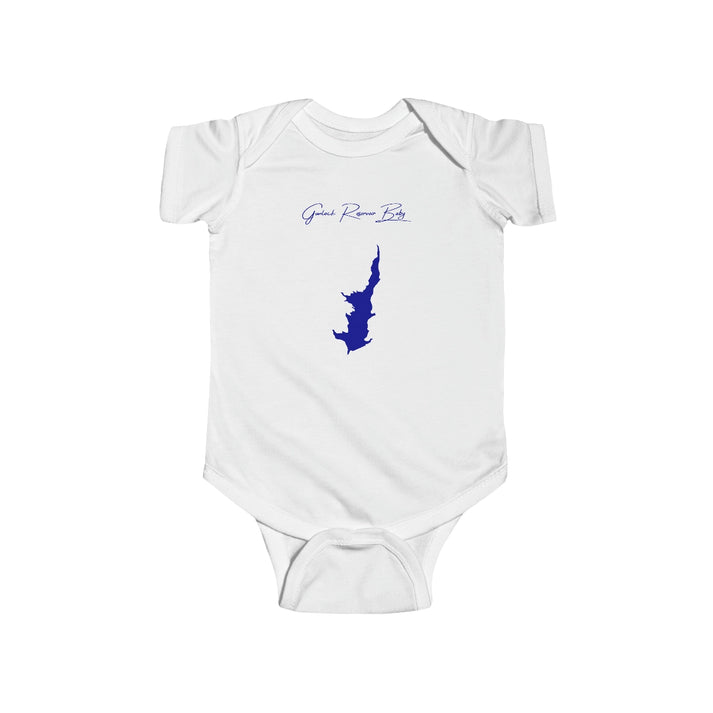 Utah  Gunlock  Reservoir  Onesie  front  position  view  from  front  white.webp
