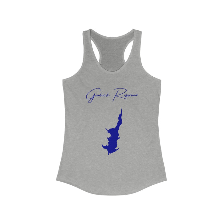 Utah  Gunlock  Reservoir  Racerback-Tank  front  position  view  from  front  heather  grey.webp